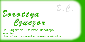 dorottya czuczor business card